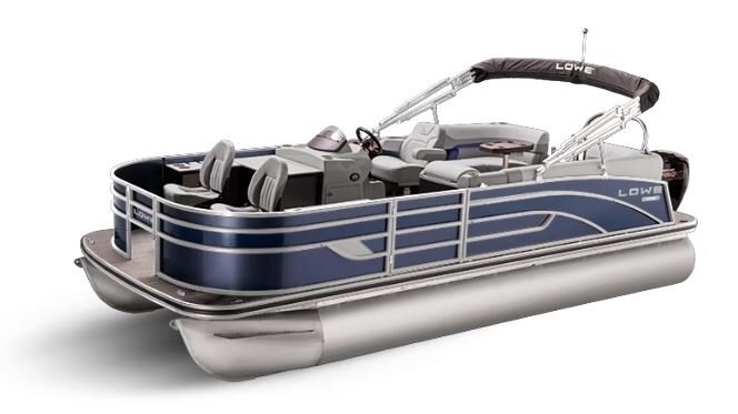 Lowe Boats SF 212 WALK THRU Indigo Metallic Exterior Grey Upholstery with Blue Accents
