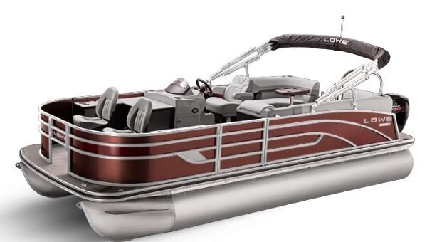 Lowe Boats SF 212 WALK THRU Wineberry Metallic Exterior Grey Upholstery with Mono Chrome Accents