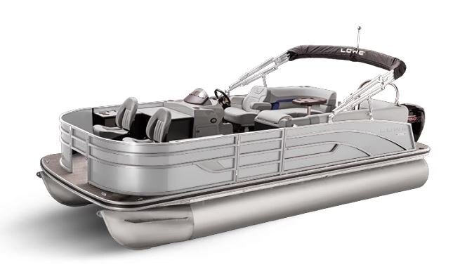 Lowe Boats SF 212 WALK THRU White Metallic Exterior - Grey Upholstery with Blue Accents