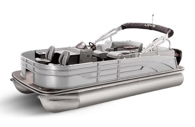 Lowe Boats SF 212 WALK THRU White Metallic Exterior Grey Upholstery with Mono Chrome Accents