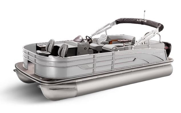 Lowe Boats SF 212 WALK THRU White Metallic Exterior Grey Upholstery with Orange Accents