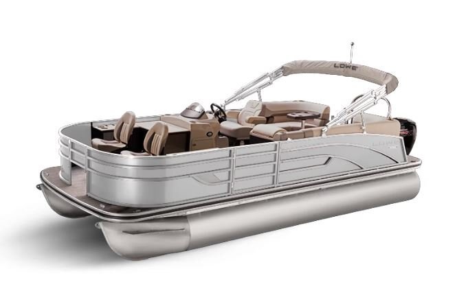 Lowe Boats SF 212 WALK THRU White Metallic Exterior - Tan Upholstery with Mono Chrome Accents