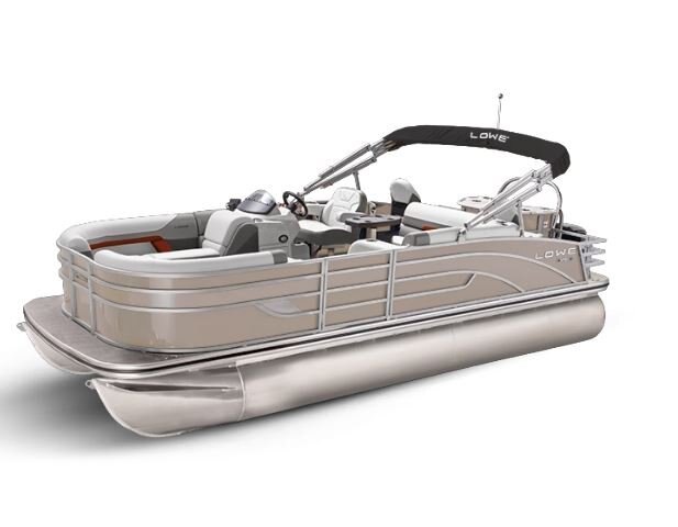 Lowe Boats SF232 Caribou Metallic Exterior Grey Upholstery with Red Accents