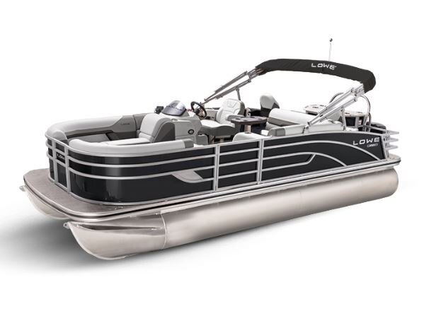 Lowe Boats SF232 Charcoal Metallic Exterior Grey Upholstery with Mono Chrome Accents