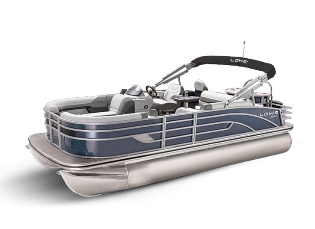 Lowe Boats SF232 Indigo Blue Metallic Exterior Grey Upholstery with Mono Chrome Accents