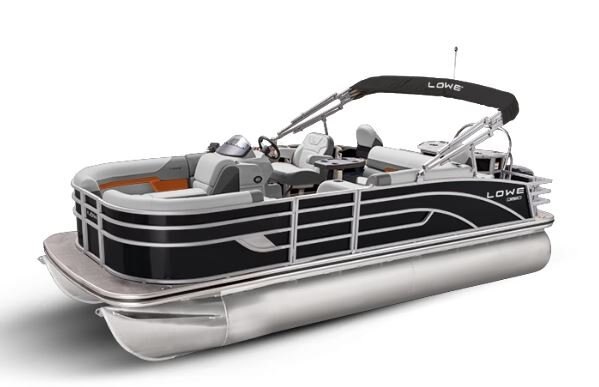 Lowe Boats SF 212 Black Metallic Exterior - Grey Upholstery with Orange Accents