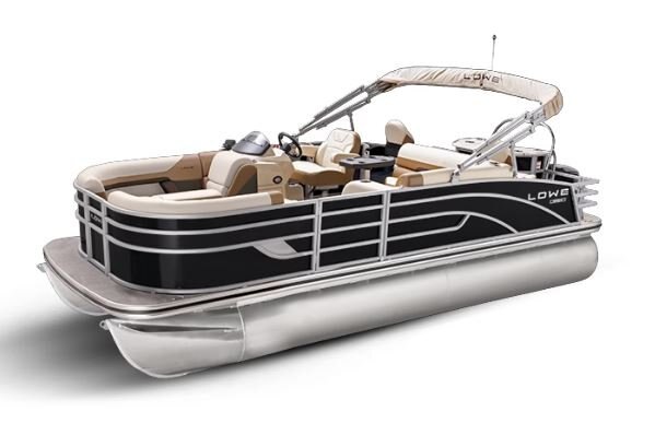 Lowe Boats SF 212 Black Metallic Exterior - Tan Upholstery with Mono Chrome Accents