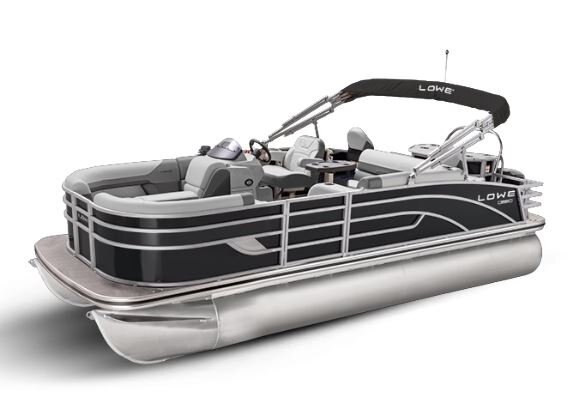 Lowe Boats SF 212 Charcoal Metallic Exterior Grey Upholstery with Mono Chrome Accents