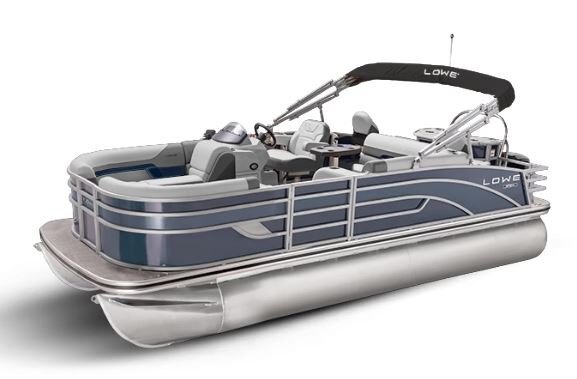 Lowe Boats SF 212 Indigo Metallic Exterior Grey Upholstery with Blue Accents