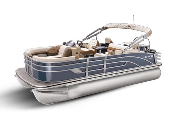 Lowe Boats SF 212 Indigo Metallic Exterior - Tan Upholstery with Mono Chrome Accents