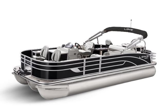 Lowe Boats SF 234 Black Metallic Exterior Grey Upholstery with Mono Chrome Accents