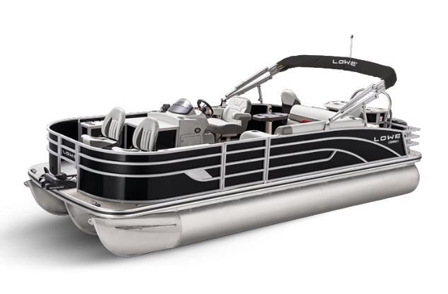 Lowe Boats SF 234 Black Metallic Exterior - Grey Upholstery with Red Accents