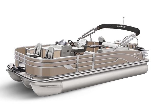 Lowe Boats SF 234 Caribou Metallic Exterior - Grey Upholstery with Orange Accents