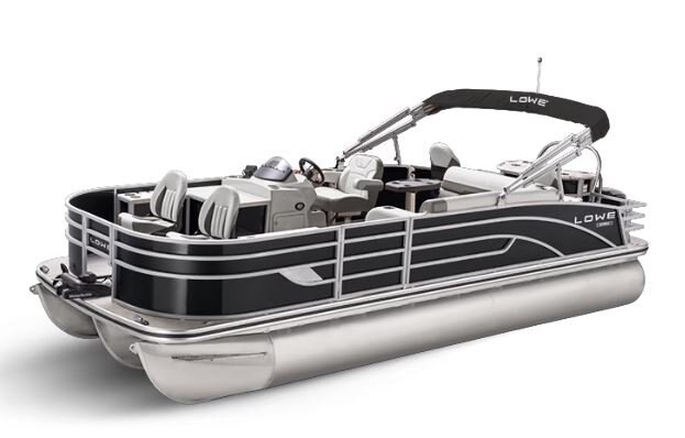 Lowe Boats SF 234 Charcoal Metallic Exterior Grey Upholstery with Mono Chrome Accents