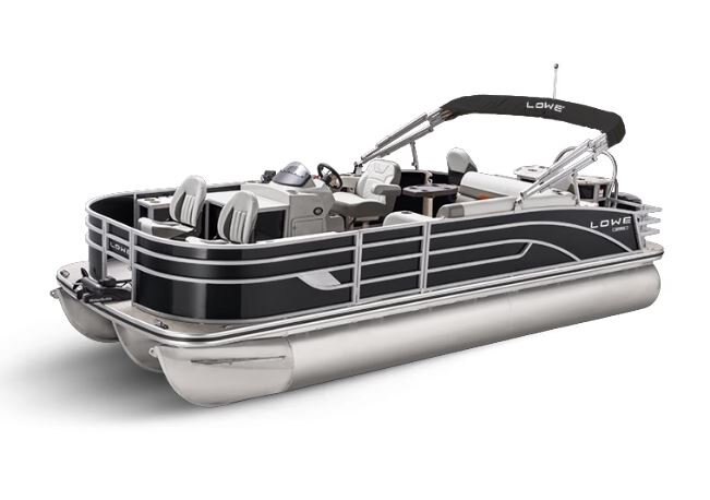 Lowe Boats SF 234 Charcoal Metallic Exterior - Grey Upholstery with Orange Accents