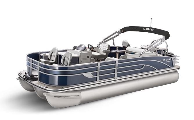 Lowe Boats SF 234 Indigo Metallic Exterior Grey Upholstery with Blue Accents