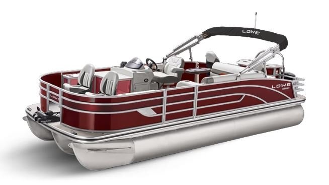 Lowe Boats SF 234 Wineberry Metallic Exterior Grey Upholstery with Orange Accents