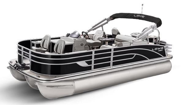 Lowe Boats SF 214 Black Metallic Exterior Grey Upholstery with Mono Chrome Accents