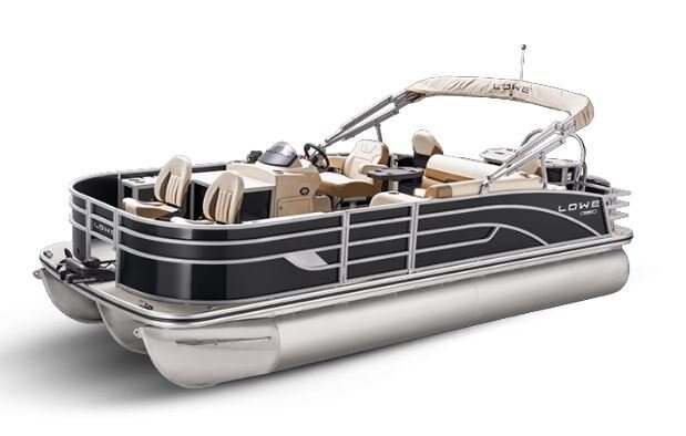 Lowe Boats SF 214 Black Metallic Exterior Tan Upholstery with Mono Chrome Accents