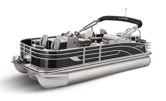 Lowe Boats SF 214 Charcoal Metallic Exterior Grey Upholstery with Mono Chrome Accents
