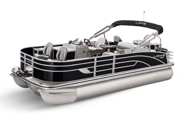 Lowe Boats SF 214 Charcoal Metallic Exterior Tan Upholstery with Mono Chrome Accents