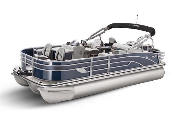 Lowe Boats SF 214 Indigo Metallic Exterior Grey Upholstery with Blue Accents
