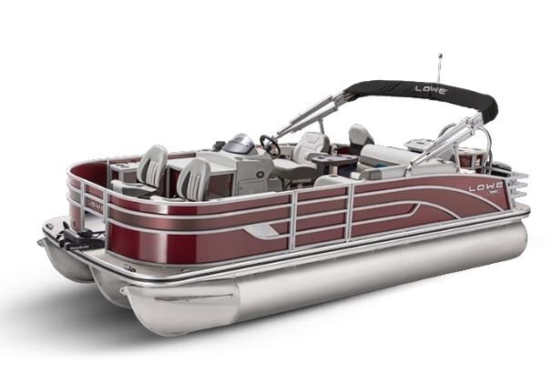 Lowe Boats SF 214 Wineberry Metallic Exterior Grey Upholstery with Blue Accents