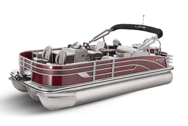 Lowe Boats SF 214 Wineberry Metallic Exterior Grey Upholstery with Orange Accents