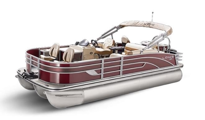 Lowe Boats SF 214 Wineberry Metallic Exterior Tan Upholstery with Mono Chrome Accents