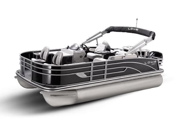 Lowe Boats SF 194 Black Metallic Exterior Grey Upholstery with Mono Chrome Accents