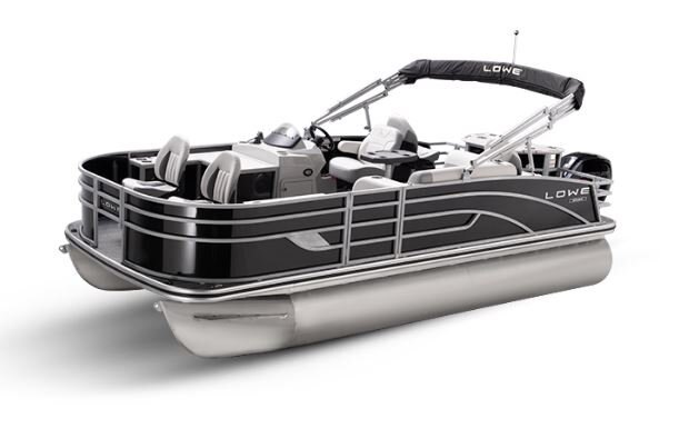 Lowe Boats SF 194 Charcoal Metallic Exterior Grey Upholstery with Mono Chrome Accents