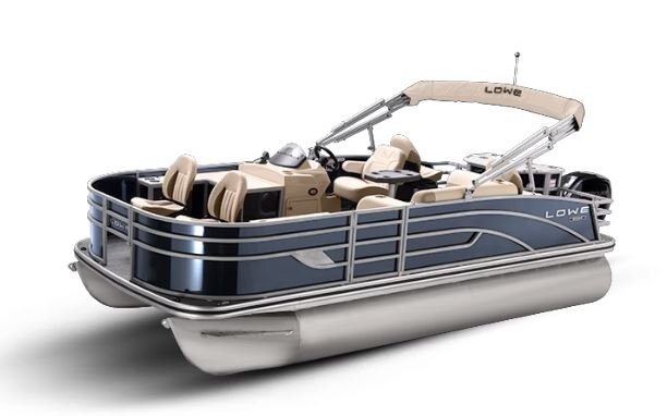 Lowe Boats SF 194 Indigo Metallic Exterior Tan Upholstery with Mono Chrome Accents