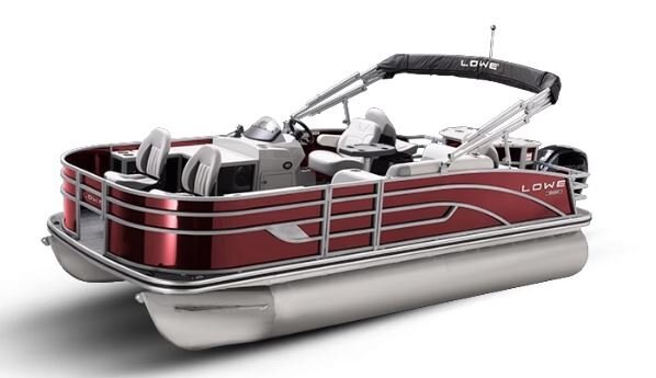 Lowe Boats SF 194 Wineberry Metallic Exterior Grey Upholstery with Blue Accents