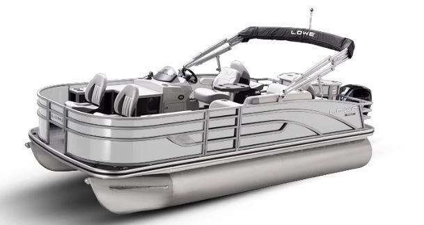 Lowe Boats SF 194 White Metallic Exterior Grey Upholstery with Mono Chrome Accents