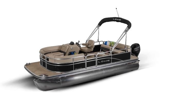 Lowe Boats ULTRA 200 CRUISE Metallic Black Exterior Beige Upholstery with Black Accents