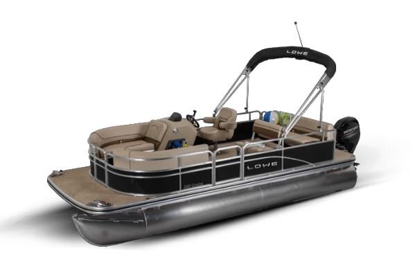 Lowe Boats ULTRA 200 CRUISE Metallic Black Exterior Beige Upholstery with Cafe Accents