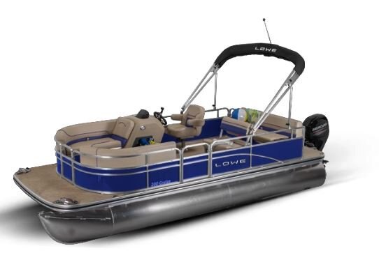 Lowe Boats ULTRA 200 CRUISE Blue Flame Exterior Beige Upholstery with Blue Accent
