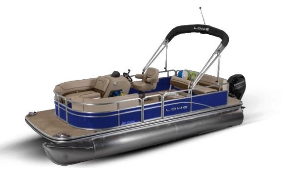 Lowe Boats ULTRA 200 CRUISE Blue Flame Exterior Beige Upholstery with Cafe Accents