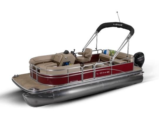 Lowe Boats ULTRA 200 CRUISE Metallic Red Exterior Beige Upholstery with Cafe Accents