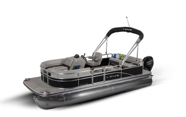Lowe Boats ULTRA 200 CRUISE Metallic Black Exterior Gray Upholstery with Black Accents