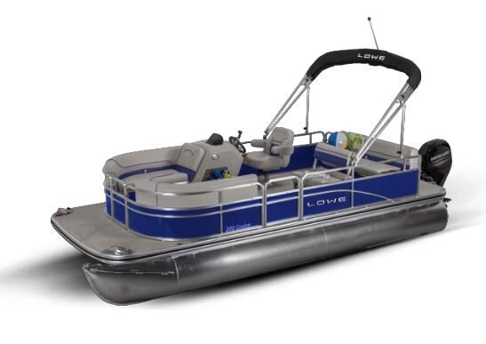 Lowe Boats ULTRA 200 CRUISE Blue Flame Exterior Gray Upholstery with Blue Accents