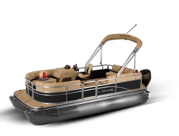 Lowe Boats ULTRA 180 CRUISE Metallic Black Exterior Beige Upholstery with Black Accents