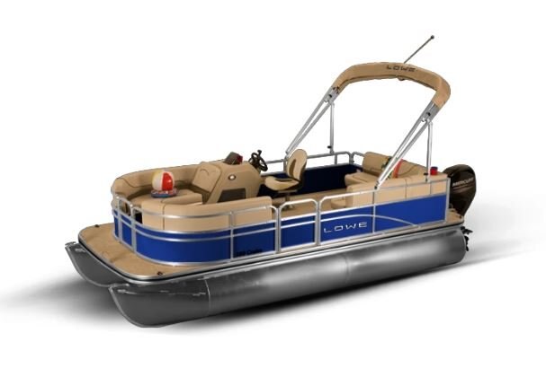 Lowe Boats ULTRA 180 CRUISE Blue Flame Exterior Beige Upholstery with Cafe Accents