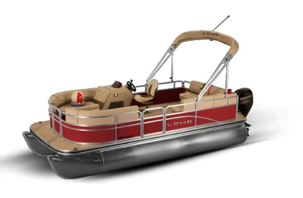 Lowe Boats ULTRA 180 CRUISE Metallic Red Exterior Beige Upholstery with Cafe Accents