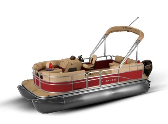 Lowe Boats ULTRA 180 CRUISE Metallic Red Exterior Beige Upholstery with Red Accents