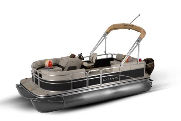 Lowe Boats ULTRA 180 CRUISE Metallic Black Exterior Gray Upholstery with Black Accents