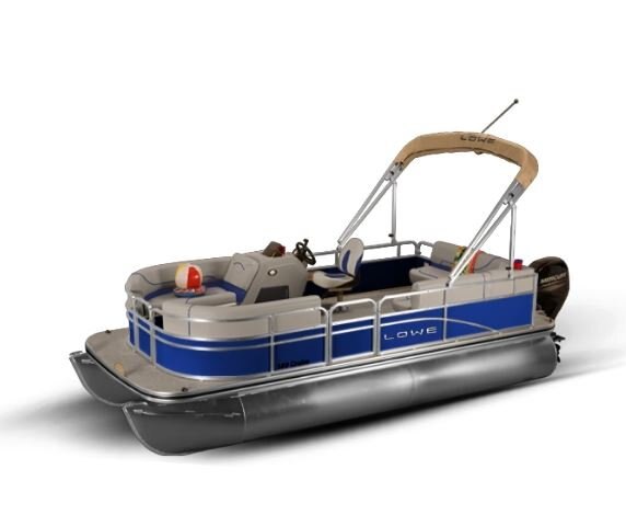 Lowe Boats ULTRA 180 CRUISE Blue Flame Exterior Gray Upholstery with Blue Accents