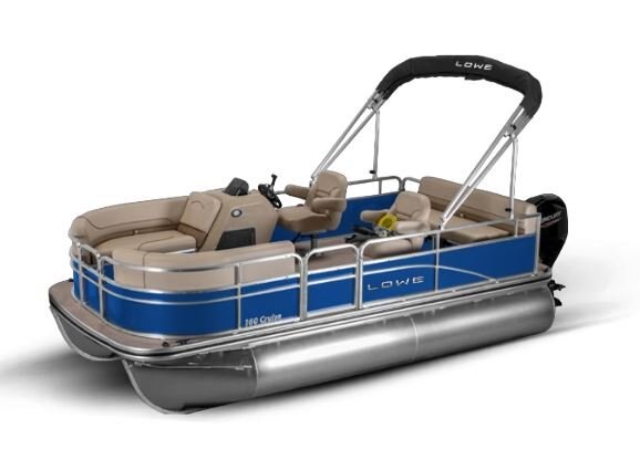 Lowe Boats ULTRA 160 CRUISE Blue Flame Exterior Beige Upholstery with Cafe Accents