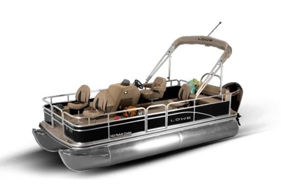 Lowe Boats ULTRA 182 FISH & CRUISE Metallic Black Exterior Beige Upholstery with Black Accents
