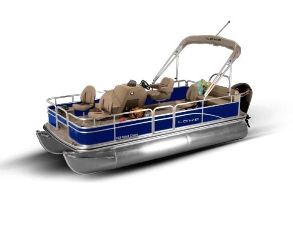 Lowe Boats ULTRA 182 FISH & CRUISE Blue Flame Exterior Beige Upholstery with Cafe Accents